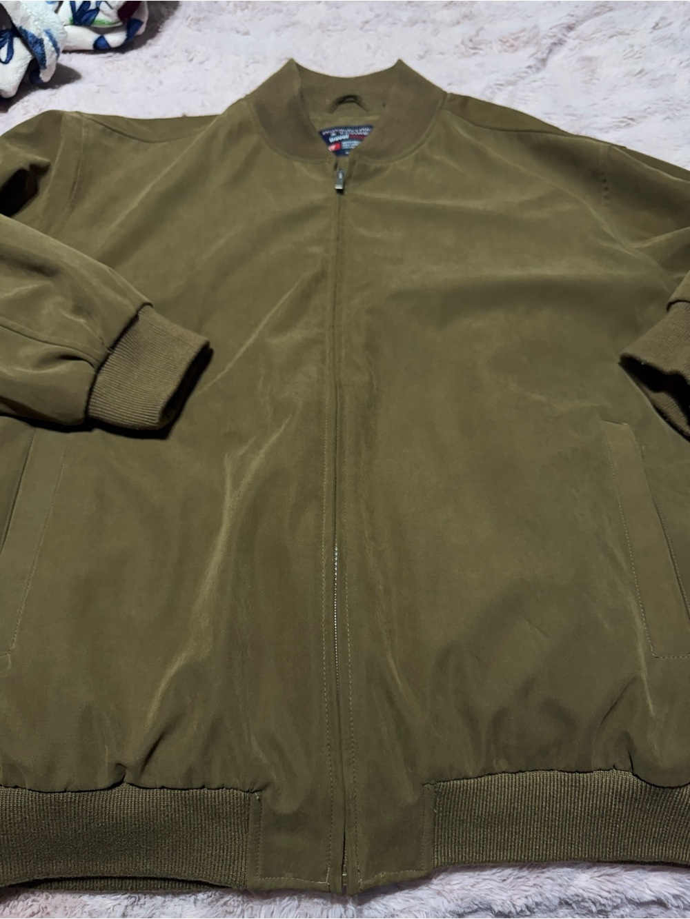 Roundtree & Yorke Tan Bomber Jacket